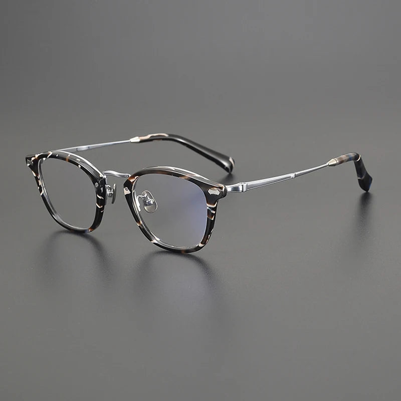 Titanium Acetate Square Prescription Eyeglasses