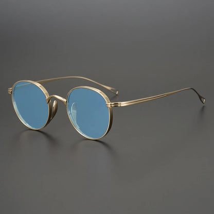 Ultra-Light Pure Titanium Polarised Sunglasses | Vintage Round additional product view