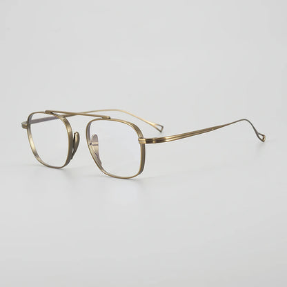 Petite Titanium Pilot Prescription Eyeglasses | Ultra-Light Optical Frame for Rx Lenses – CINILY UK front view