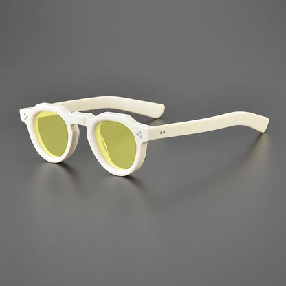 Vintage Polarised Acetate Sunglasses with UV400 Protection for a Small Fit