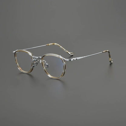 Titanium Round Prescription Eyeglasses | Affordable Rx Glasses Online – CINILY UK side view