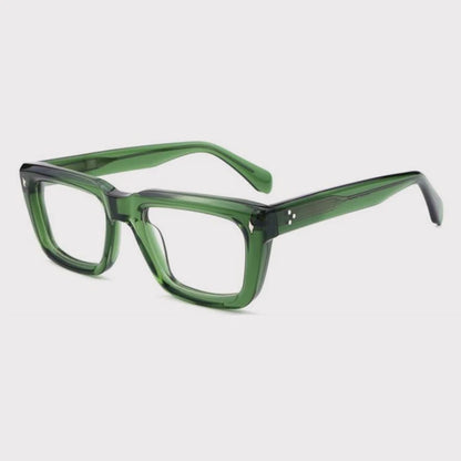 Vintage Thick Acetate Square Prescription Eyeglasses Frame additional product view