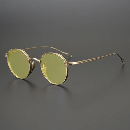 Ultra-Light Pure Titanium Polarised Sunglasses | Vintage Round additional product view