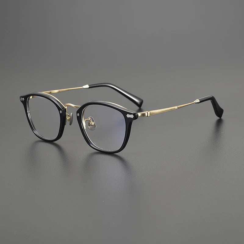 Titanium Acetate Square Prescription Eyeglasses