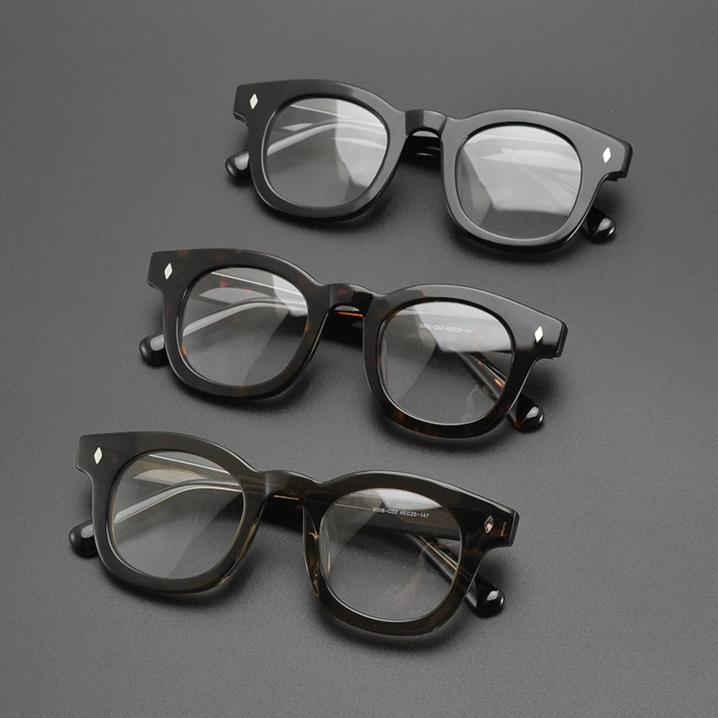 Acetate Chunky Round Eyeglasses