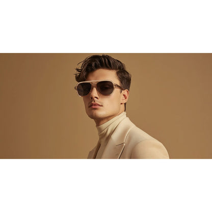 Acetate Tortoise Pilot Polarized UV400 Sunglasses | Classic Unisex Shades – CINILY UK additional product view
