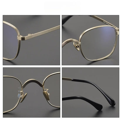 Titanium Square Prescription Eyeglasses