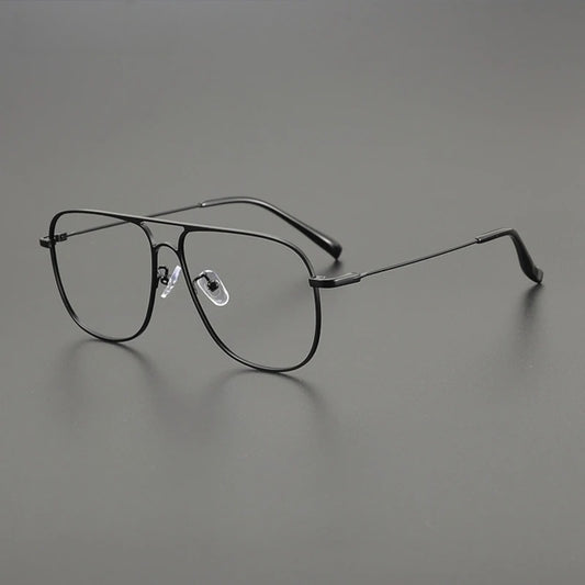 Titanium Oversized Pilot Eyeglasses | Ultra-Light Retro Optical Frames – CINILY UK