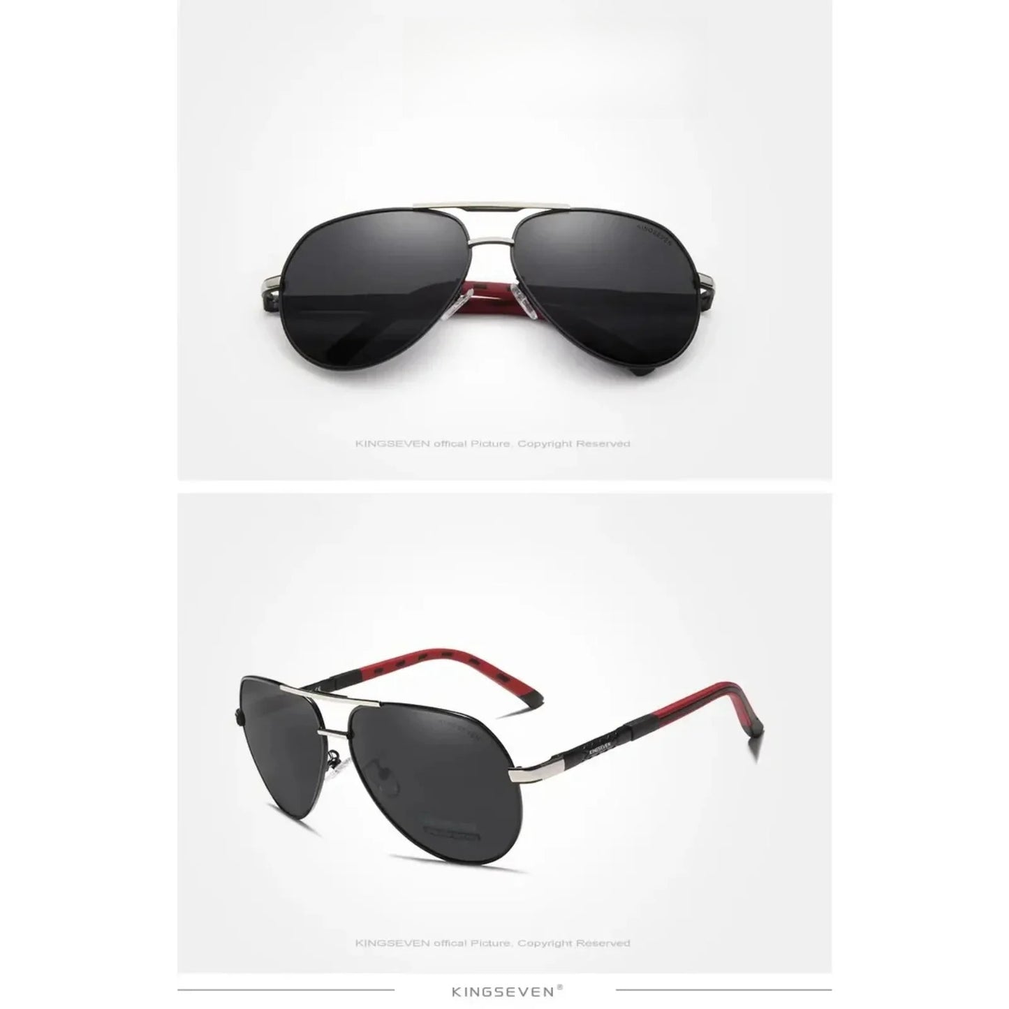 Aluminum Pilot Polarized UV400 Sunglasses