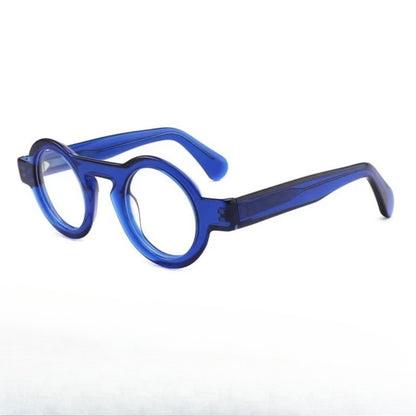 Handmade Acetate Round Prescription Glasses | Photochromic & Anti-Blue Light Options additional product view