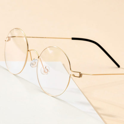 CINILY 98607 round titanium alloy glasses frame additional product view