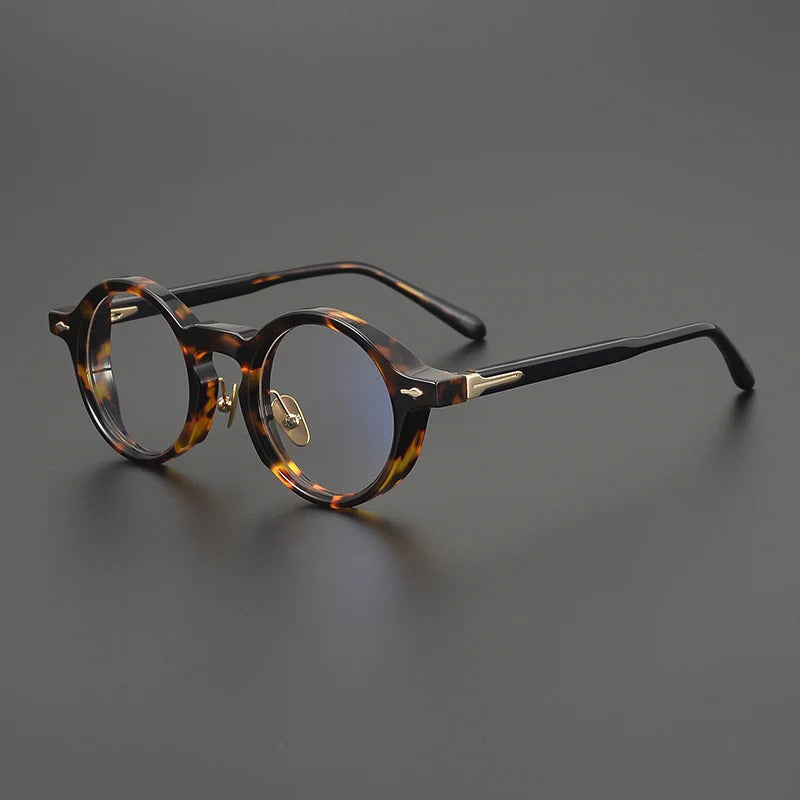 Retro Round Acetate Glasses Frames