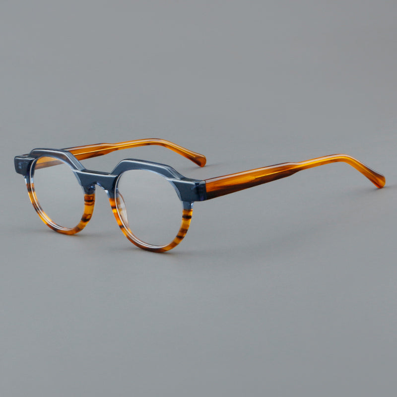 Vintage Acetate Glasses Frames - Blue & Tortoiseshell