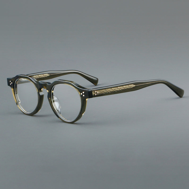 Vintage Acetate Glasses Frames - Green