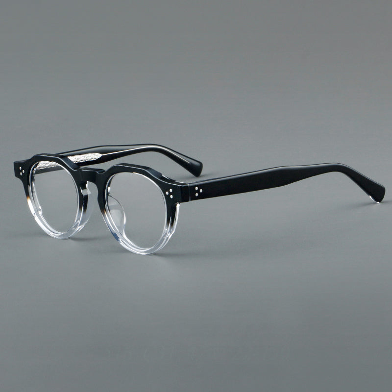 Vintage Acetate Glasses Frames - Black & Clear
