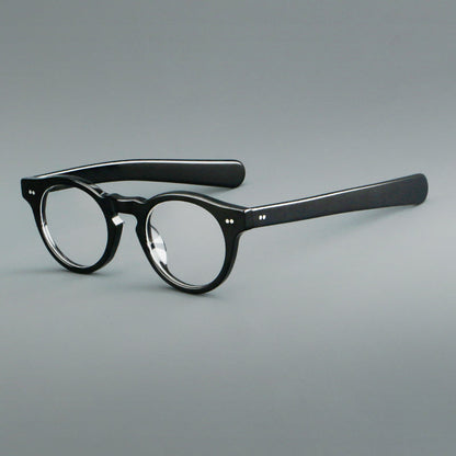 Vintage Round Acetate Glasses Frames side view
