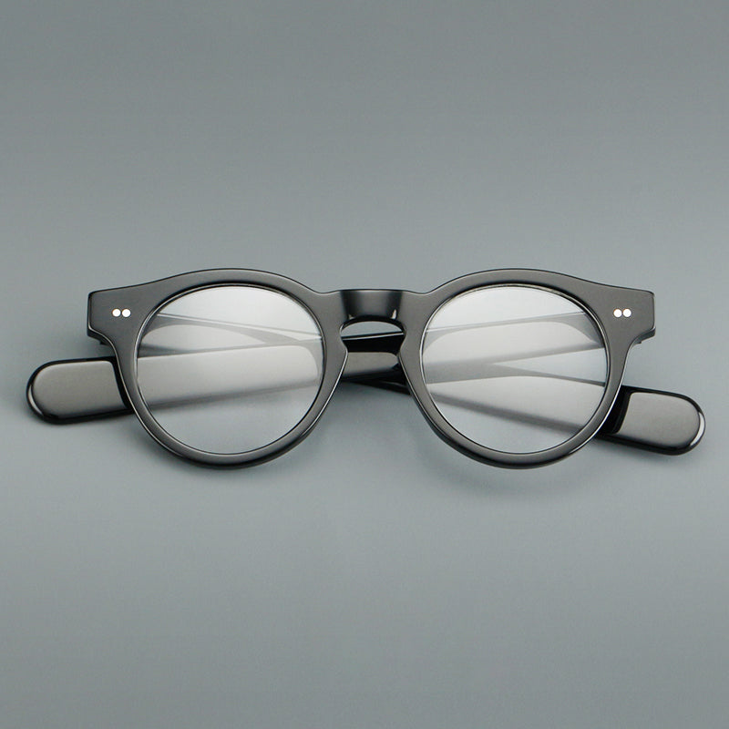 Vintage Round Acetate Glasses Frames front view
