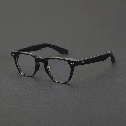 Retro Rectangular Acetate Glasses Frames front view