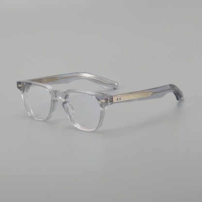 Retro Rectangular Acetate Glasses Frames temple detail