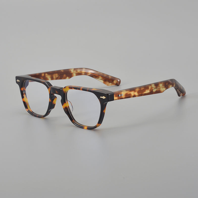 Retro Rectangular Acetate Glasses Frames