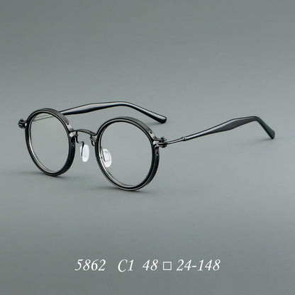 Vintage Round Acetate Glasses Frames additional product view