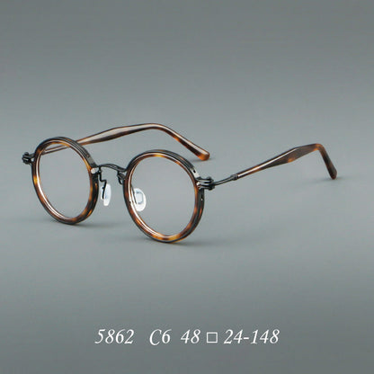 Vintage Round Acetate Glasses Frames additional product view