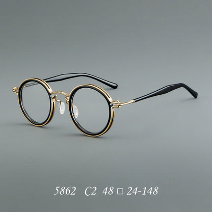 Vintage Round Acetate Glasses Frames additional product view