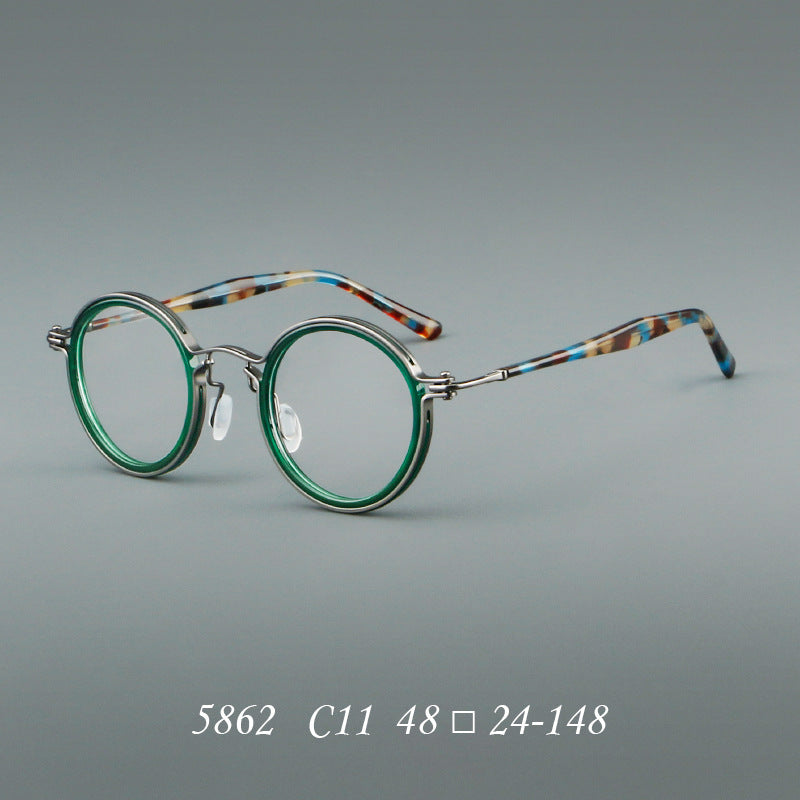 Vintage Round Acetate Glasses Frames