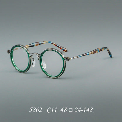 Vintage Round Acetate Glasses Frames additional product view
