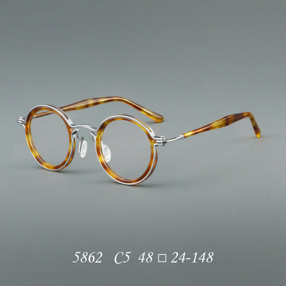Vintage Round Acetate Glasses Frames additional product view