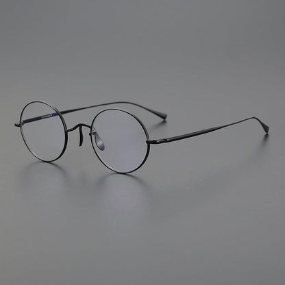 Vintage Round Titanium Glasses Frames additional product view