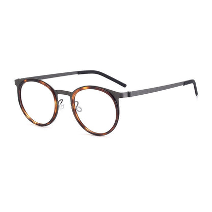 Vintage Round Titanium Glasses Frames additional product view
