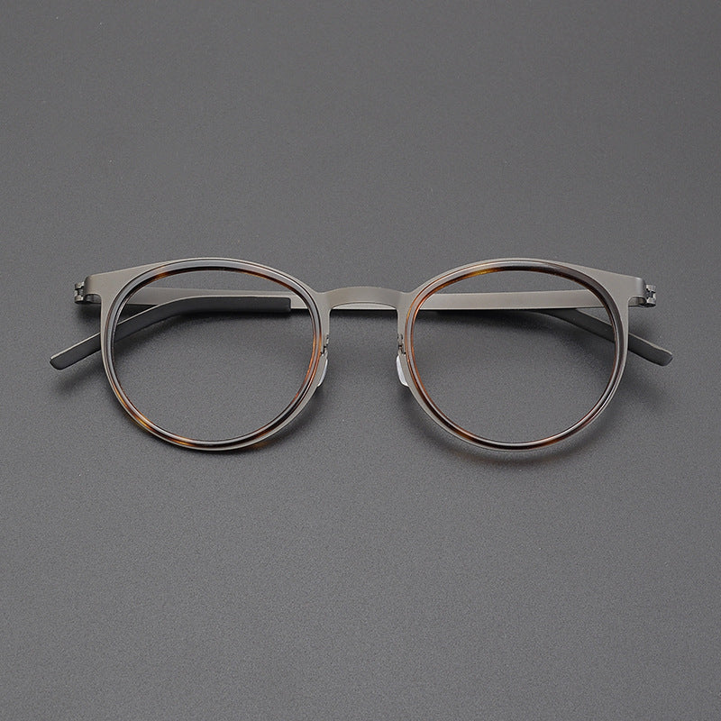 Vintage Round Titanium Glasses Frames