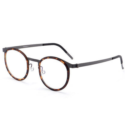 Vintage Round Titanium Glasses Frames additional product view