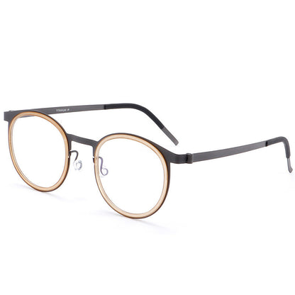 Vintage Round Titanium Glasses Frames additional product view