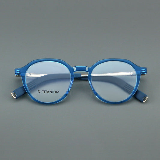 Retro Round Titanium Alloy Glasses Frames