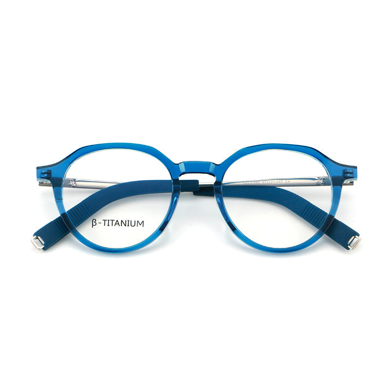 Retro Round Titanium Alloy Glasses Frames