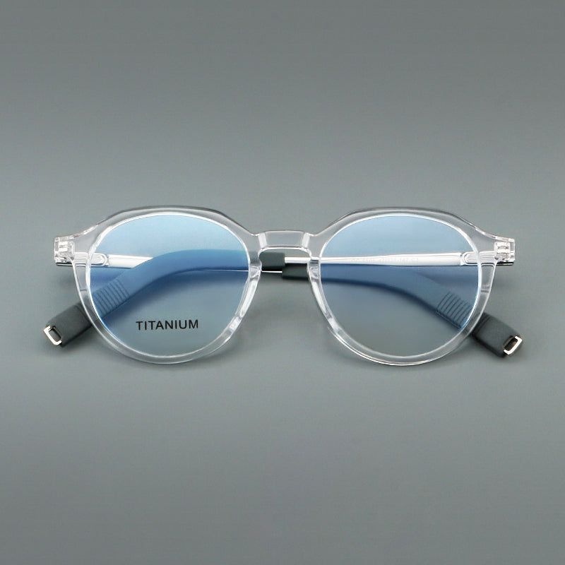 Retro Round Titanium Alloy Glasses Frames