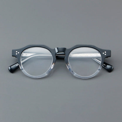 Retro Round Acetate Glasses Frames side view