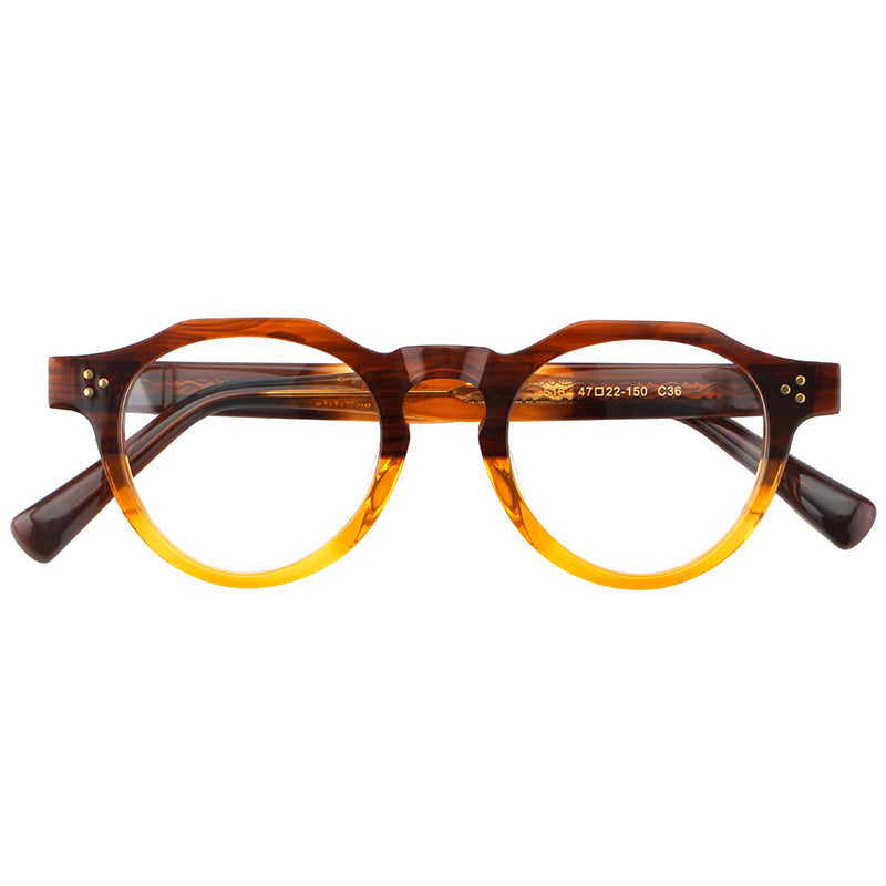 Retro Round Acetate Glasses Frames