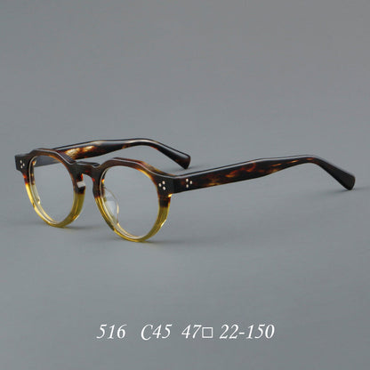 Retro Round Acetate Glasses Frames additional product view