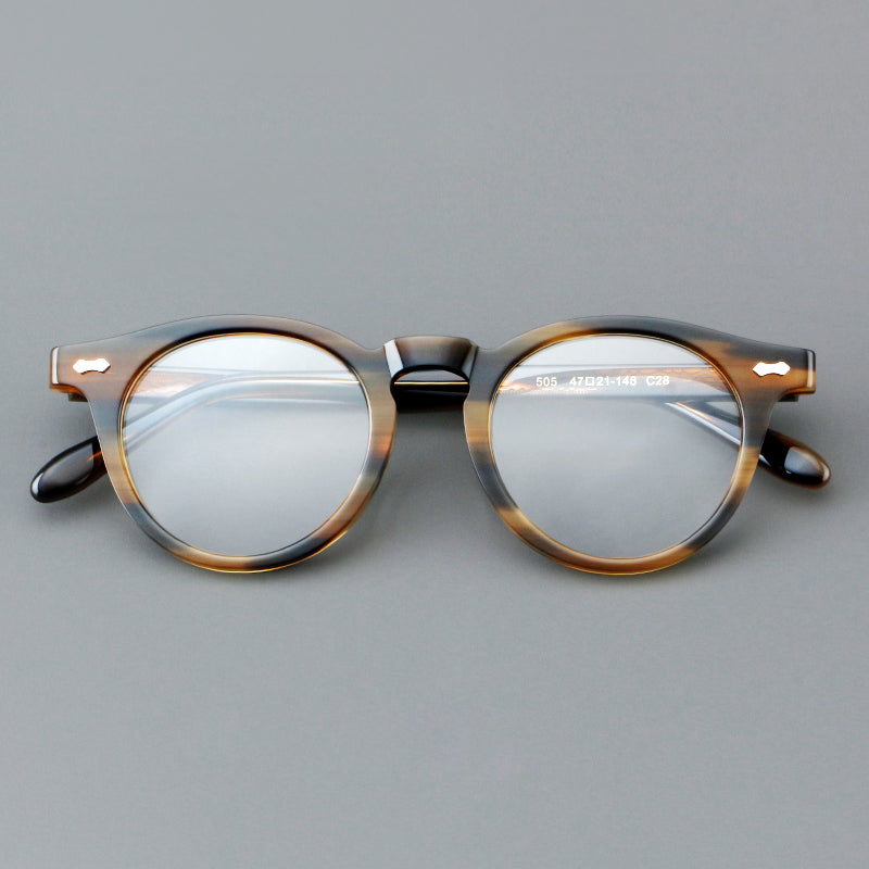 Vintage Acetate Glasses Frames lens detail