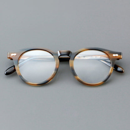 Vintage Acetate Glasses Frames lens detail