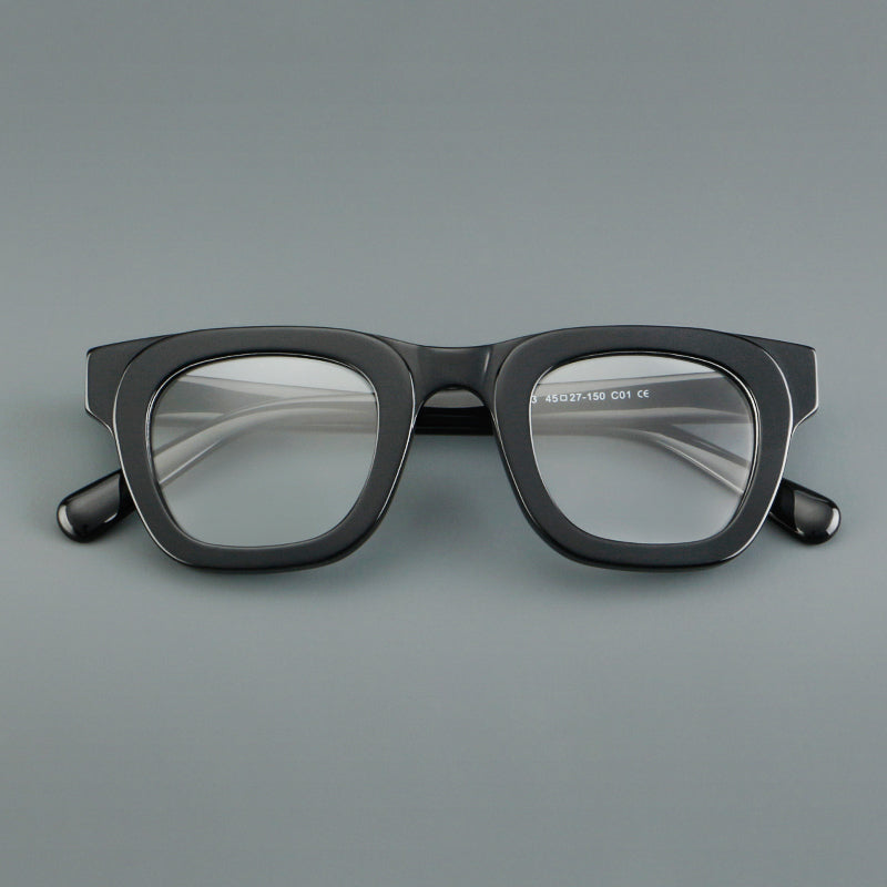 Classic Square Acetate Glasses Frames side view