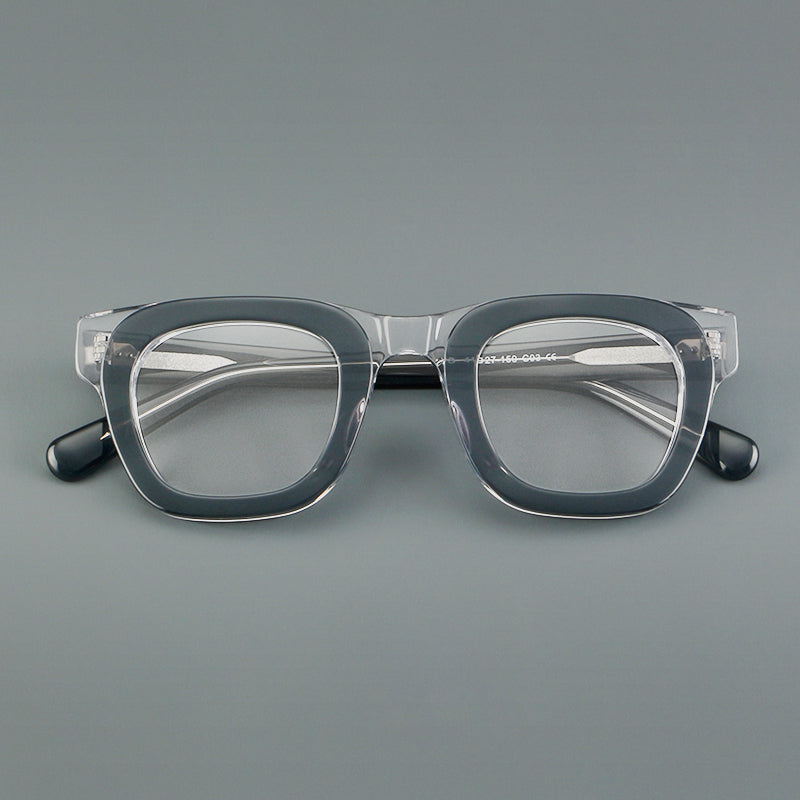Classic Square Acetate Glasses Frames frame detail