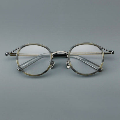 Retro Round Acetate Glasses Frames additional product view
