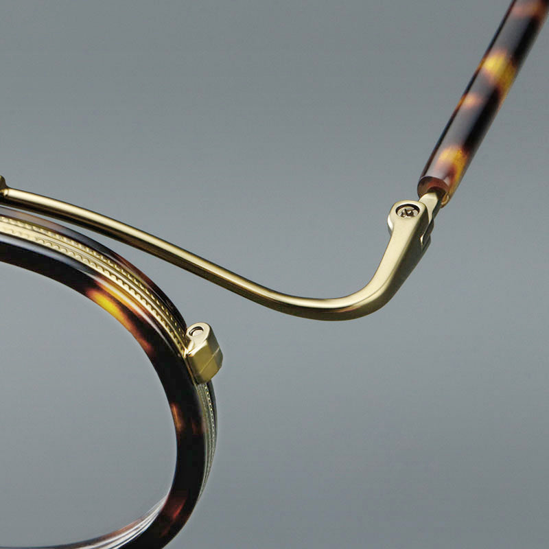 Retro Round Acetate Glasses Frames additional product view