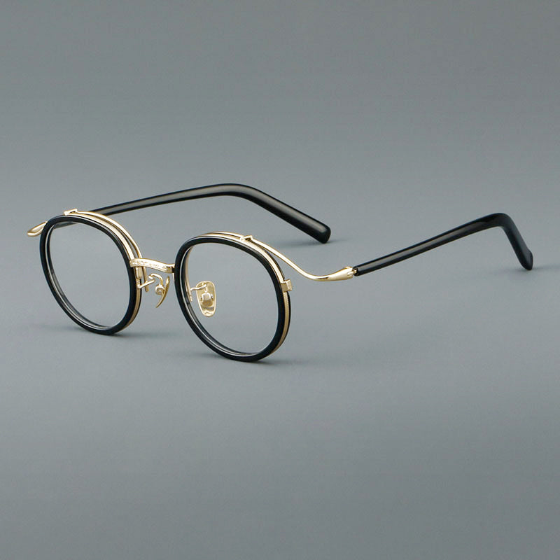 Retro Round Acetate Glasses Frames