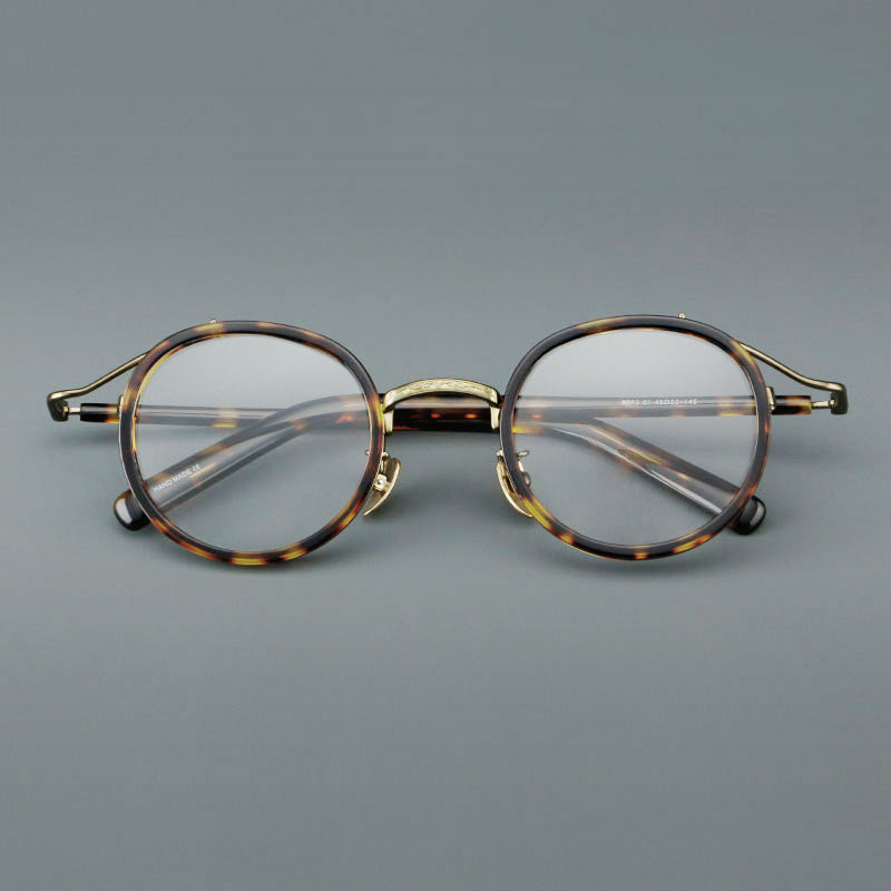 Retro Round Acetate Glasses Frames additional product view