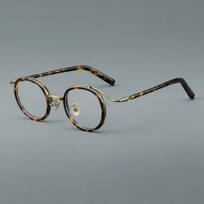 Retro Round Acetate Glasses Frames